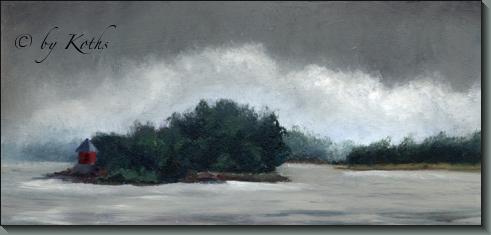 Summer Storm over Cherry Island, Beckwith Creek